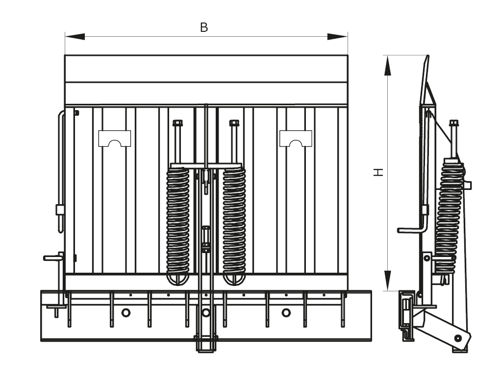 Sliding vertical storing dock leveler